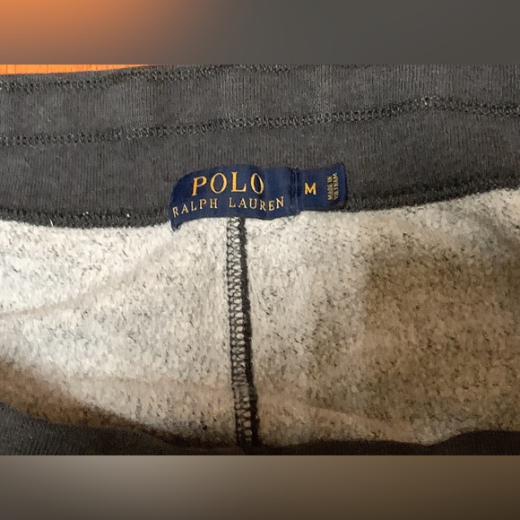 Men’s Medium Polo Ralph Lauren Dark Heather Grey Cotton Drawstring Sweatpants - Picture 5 of 16
